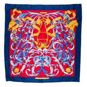 Hermès Le Mors “A La Conétable” Silk Scarf